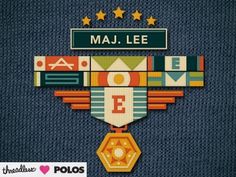 Dribbble - Majorly Awesome : Design by InvisibleElement / Jason Yang #pin #vector #army #badge