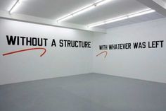 Lawrence Weiner at Micheline Szwajcer (Contemporary Art Daily) #text #installation #conceptual #weiner #art #lawrence #typography