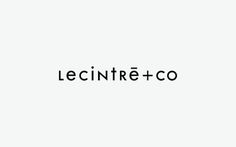 LE CINTRÉ & CO on the Behance Network #logotype #branding #design #graphic #identity #logo #typography