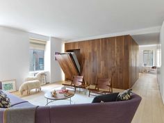 Minimalist Design and Organic Touches in Central Park West Apartment