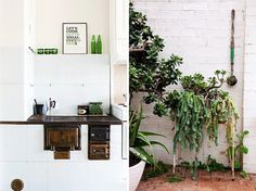 green and white kitchen #interior #design #decor #deco #decoration