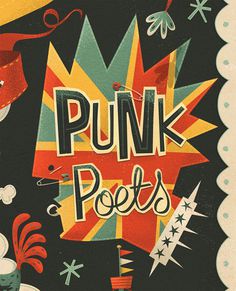 Carlow Arts Festival Poster on Behance #poets #illustration #punk