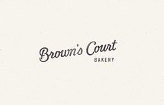 Brown's Court Bakery Branding | Nudge #stamp #bakery #branding #design #typography