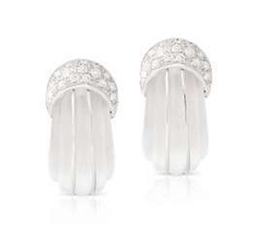 Brilliant Rhinestone Clip Earrings