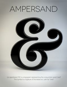 General Typography #simplistic #typography #ampersand #etymology #poster #general