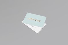 Odette by Dmowski & Co. #print #graphic design #business cards