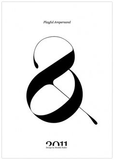 Moshik Nadav Typography | Playful Ampersand - Experimental Typography Project #ampersand #type #typography