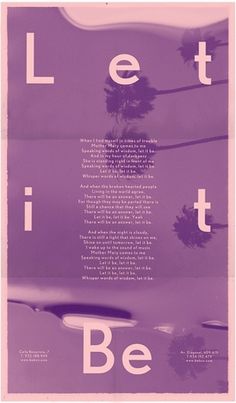 Let it be | Thinketing #let #it #be #poster