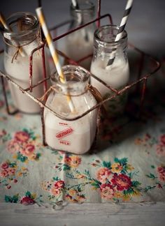 F ood / what katie ate #milkshake #edible #straw #jars