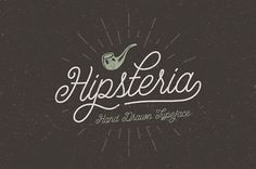 Hipsteria – Hand draw typeface #lettering #hipster #typeface #hand #typography