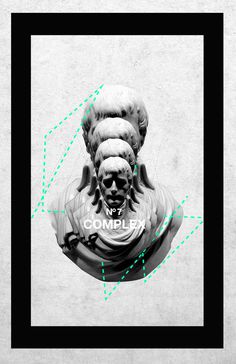 Complex No.7 #abstract #flevo #rosco #design #graphic #faces #napoleon #poster #art