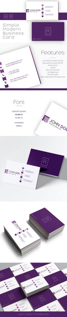 Anime Update – Simple & Modern Business Card Template
