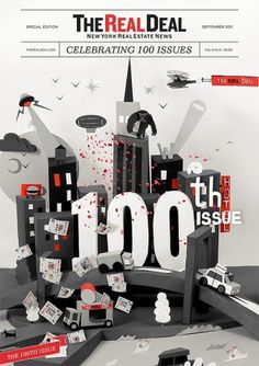 The Real Deal 100th Issue Cover on the Behance Network #design #magazine #issue