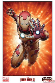 Marvel Offers Five Limited Edition IRON MAN 3 Posters Via Red Baron Partnership #super #stark #iron #comic #hero #illustration #avengers #poster #marvel #man