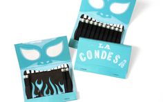 La Condesa Comida y Tequila | Strohl—Brand Identity, Packaging & Trademark Design #illustration #branding #matchbook