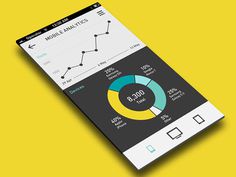 Graph, stats and analytics apps ui design