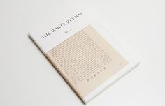It's Nice That : The White Review No.2 #print #white