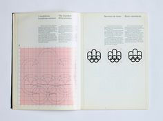 1976 Montreal Olympics Graphics Manual #1976 #guide #vintage #1970s #manual #graphics #olympics