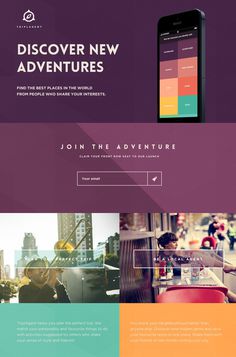 TriplAgent - Your world is out there.nFind the best places in the world from people who share your interests. #flat #travel #ui #clean #colorful