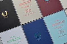 Fred Perry 52 12 by The Bakery | Incredible Types #typography #letterpress #invitation