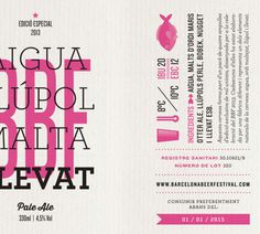 Barcelona Beer Festival #packaging #beer #label #bottle