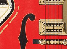 Rock 'n Ink Velcro Suit The Graphic Design and Illustration of Adam Hill #guitar #illustration #vector