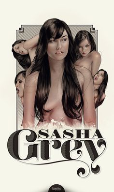 Sasha Grey on Behance #porn #print #illustration #poster #art #typography