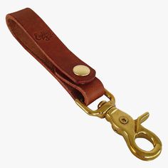 Keychain — Eighteen32 #keychain #chain #brass #leather