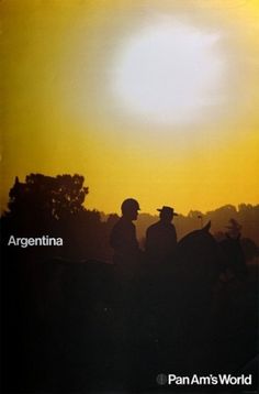 1971 Pan Am Posters | Minimalissimo #argentina #travel #posters #pan #helvetica #am