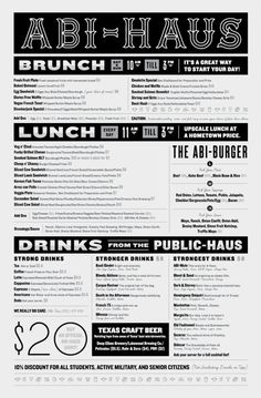 DesignersMX: ABI HAUS Menu by tsmk #print #design #menus #restaurant