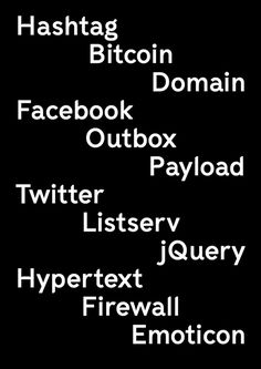 Hashtag Facebook Twitter Hypertext #type #minimal #poster #typography