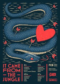 It Came From the Jungle - February #illustration #poster