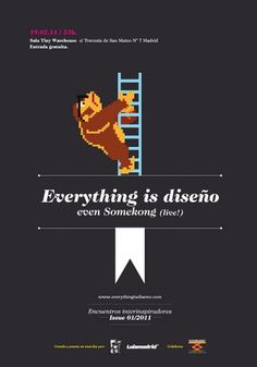 Everything is diseño | Encuentros interinspiradores #donkey #kong #poster