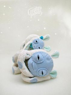 Snow Creatures on the Behance Network #plush #eyes #softness #snow #dream #blue #toy #creature