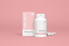 Medicine Box Branding Mockup