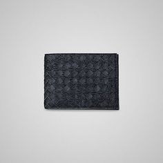 Tourmaline Intrecciato Vintage Leather Wallet #veneta #bottega #wallet #black
