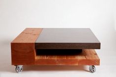 calvin coffee table #concrete #design #wood #furniture #table