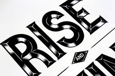 Rise #type #lettering #screenprinting
