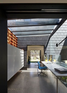 Dark Grey Slate Creatively Covers This Australian Home