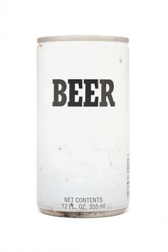Beautifully simple beer can #packaging #type #minimal
