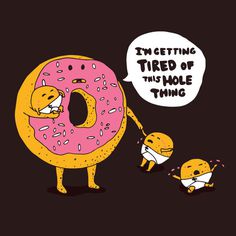 This Hole Thing #parenthood #design #hole #illustration #donut #children #tired