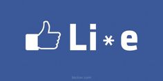 Facebook Li*e #facebook #like #typography