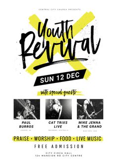 Youth Revival Church Event Template #poster #fetival #event