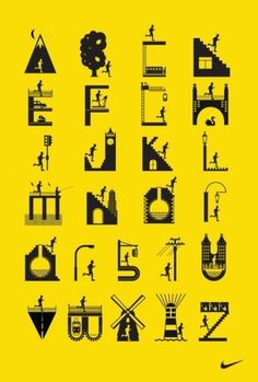 very much appreciated #design #icons #running #nike #alphabet #poster #type