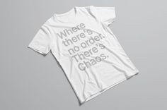 Order / Chaos Tee #apparel #shirt #tee #fashion #style