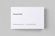 Founded : Tatsuya Akita Business Cards #stationery