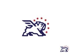#bulldog#patriotic#stars#stripes#logo#icon