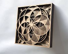Laser-Cut Wooden Artwork