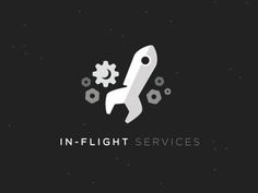 In flightservices3 #wrench #logo #rocket #flight