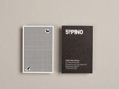 5º Pino Restaurant Barcelona graphic design by Lo Siento Studio, Barcelona #business #card #identity #branding